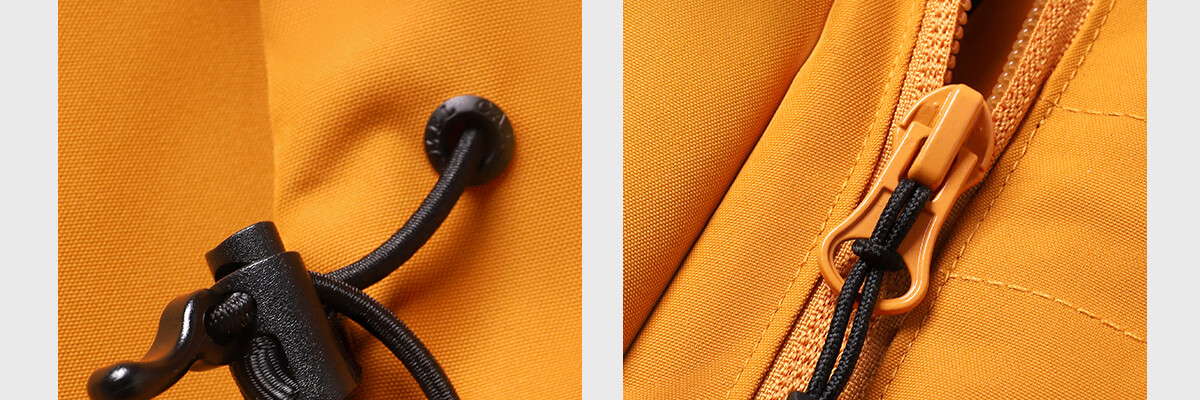 Camel Sunflower Yellow Mid-Length Women's 3-in-1 Waterproof Waist-Cinched Windbreaker Jacket 11