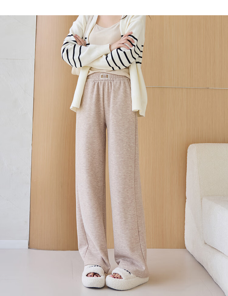 Free Style Wide-Leg Pants for Women Spring 2025 New High-Waist Slim Fit Narrow Casual Trousers 17
