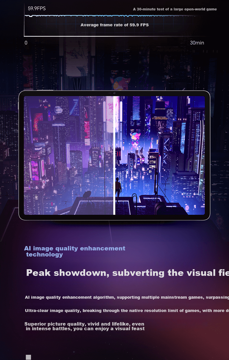 HONOR Tablet GT [Subsidies], 11.5-Inch Tablet Computer, 2.8K Eye-Protection Gaming Screen, High Cost-Performance Ratio, 8GB+256GB, Ice Crystal White, HONOR GT Series 12