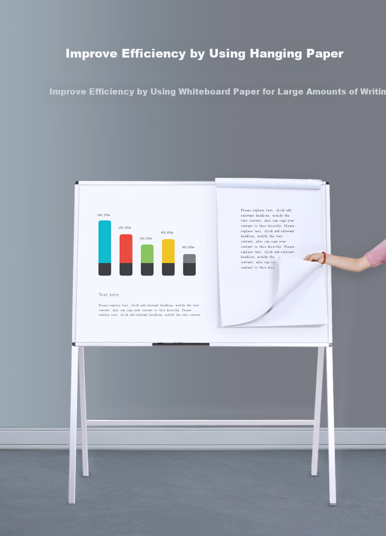 AUCS 150*90cm Whiteboard, Writing Board, Movable Office Stand, Teaching Conference Room, Office Company Use, Home-Use Blackboard, Magnetic Suction Large White Board Display Board 3