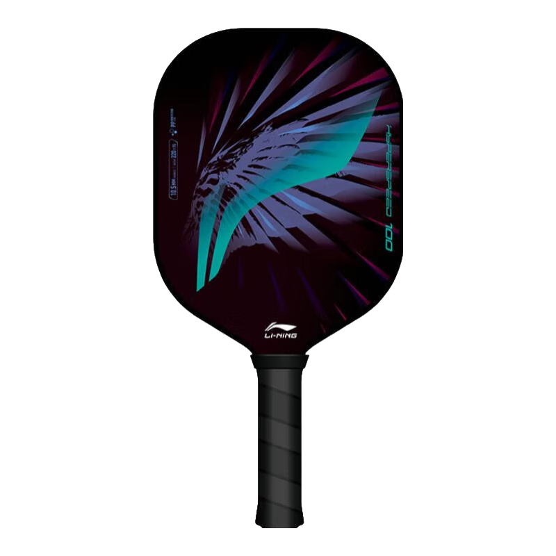 Li-Ning Pickleball Paddle Fiberglass PP Honeycomb Core Professional Training Tournament Grade Pickleball Paddle for Adults and Kids Black