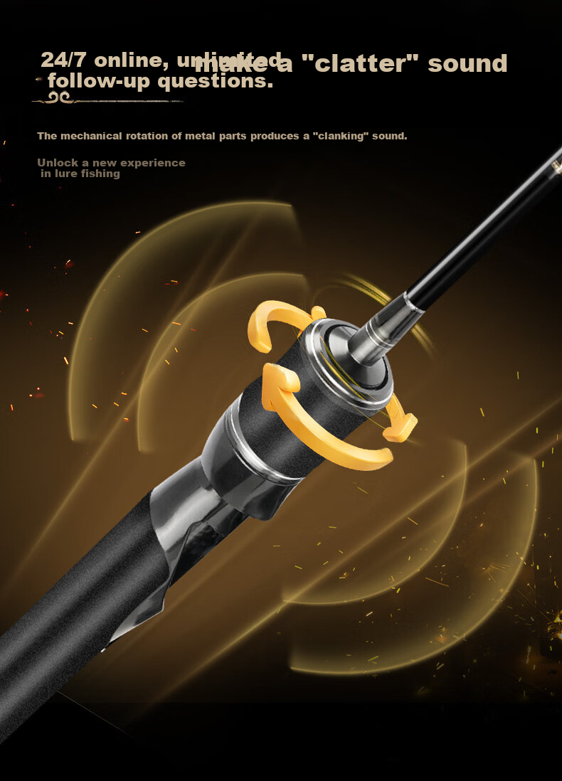 Erciyuan Lure Rod, Micro Lure Fishing Rod, UL Soft Action Solid Tip Fishing Rod, 1.68 Meters with Pistol Grip, Left-Handed Set 8