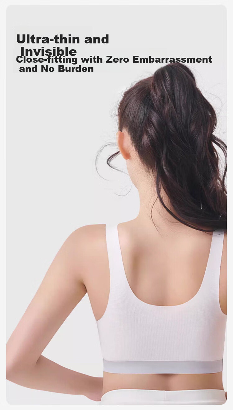 FitonTon 2-Piece Girls' Underwear, Student Sports Bra, Anti-Shock Bra for Middle And High School Students, Thin Vest Bra for Girls in Puberty 5