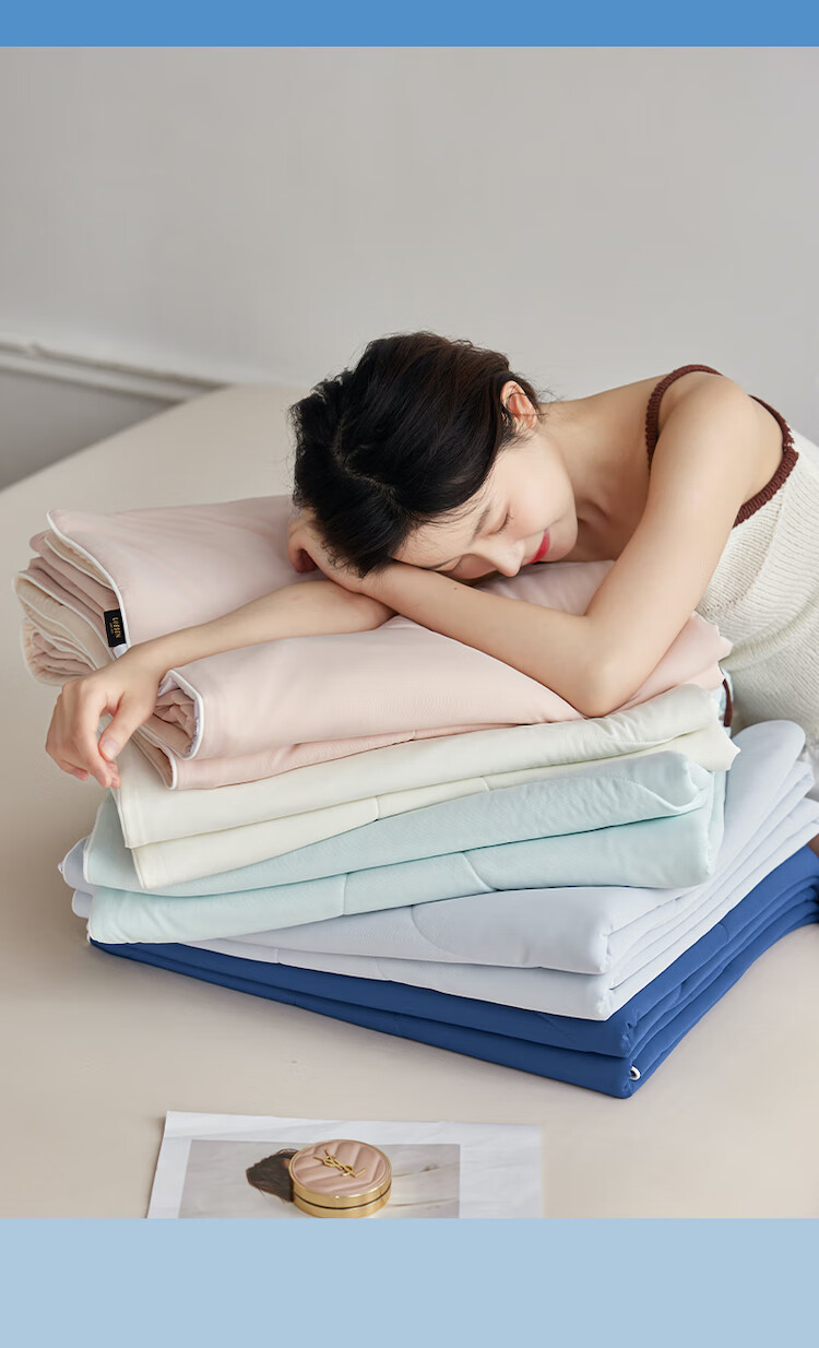 LIIESEN [Japanese Original] COOLME Cooling Air Conditioning Quilt, Antibacterial Single Bedding, Summer Quilt, Summer Cool Quilt, Size 2.0 12
