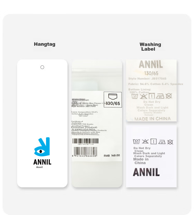 Annil [3A Grade Antibacterial] Annil Boys' Boxer Briefs, Three-Pack, Spring 2025 New Elastic Style 8