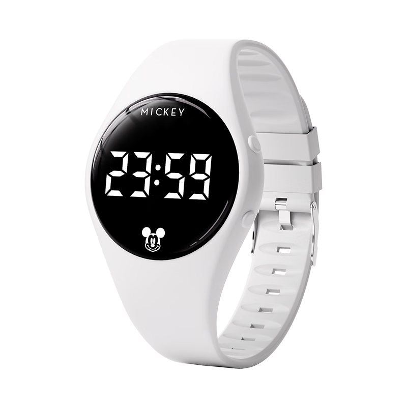 Disney Junior Boys Silent Alarm Vibration Waterproof Swimming Sports Digital Watch for Teens Outdoor Exam Students