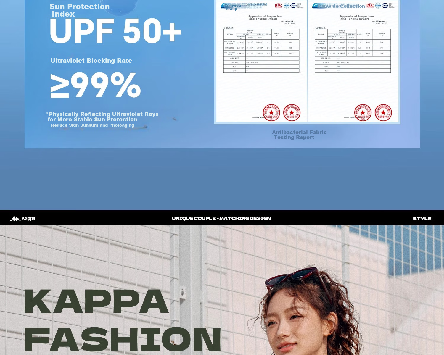 Kappa Back-To Summer 2025 New Sun Protection Sports Pants for Women, Cool-Feeling Straight-Leg Summer Trousers K0F42AK70D 11