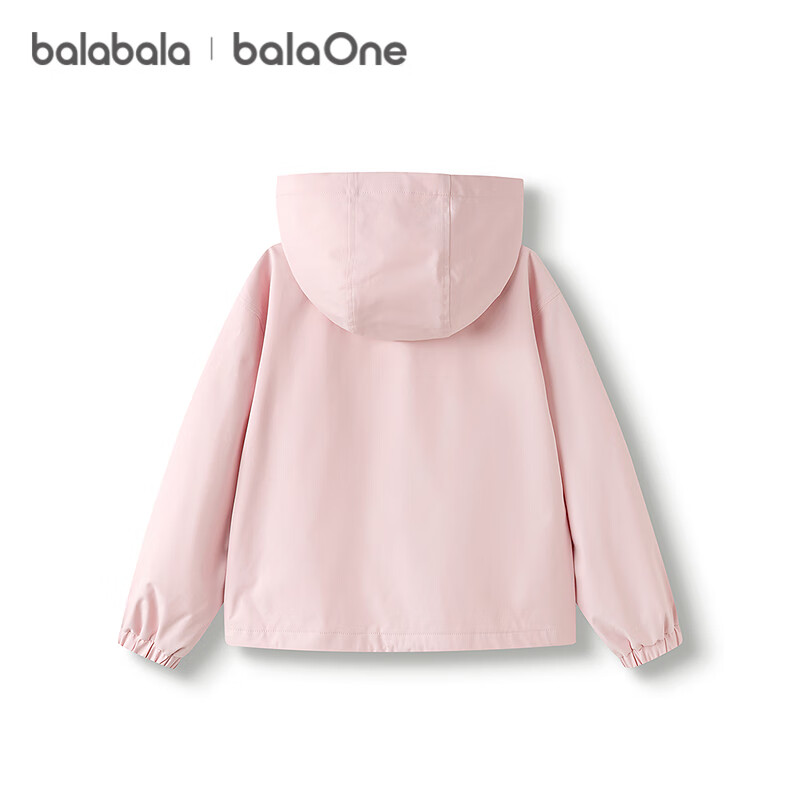 BALABALA Girls' Outerwear, Children's Jacket, 2026 New Spring And Autumn Style, Windproof, Water-Repellent, Warm Clothing
