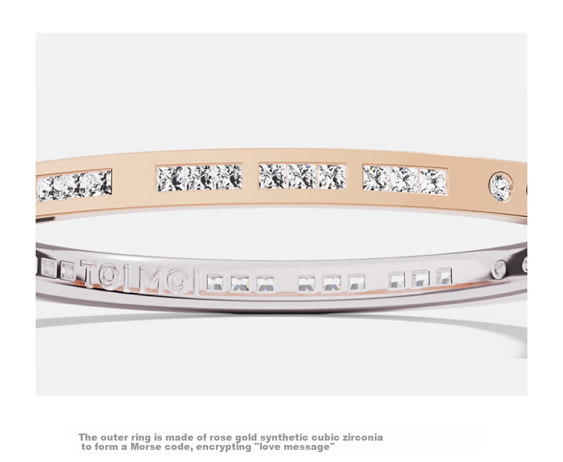 APM Monaco TOI MOI Morse Code Bracelet, Gift for Girlfriend, Wife, Boyfriend 3