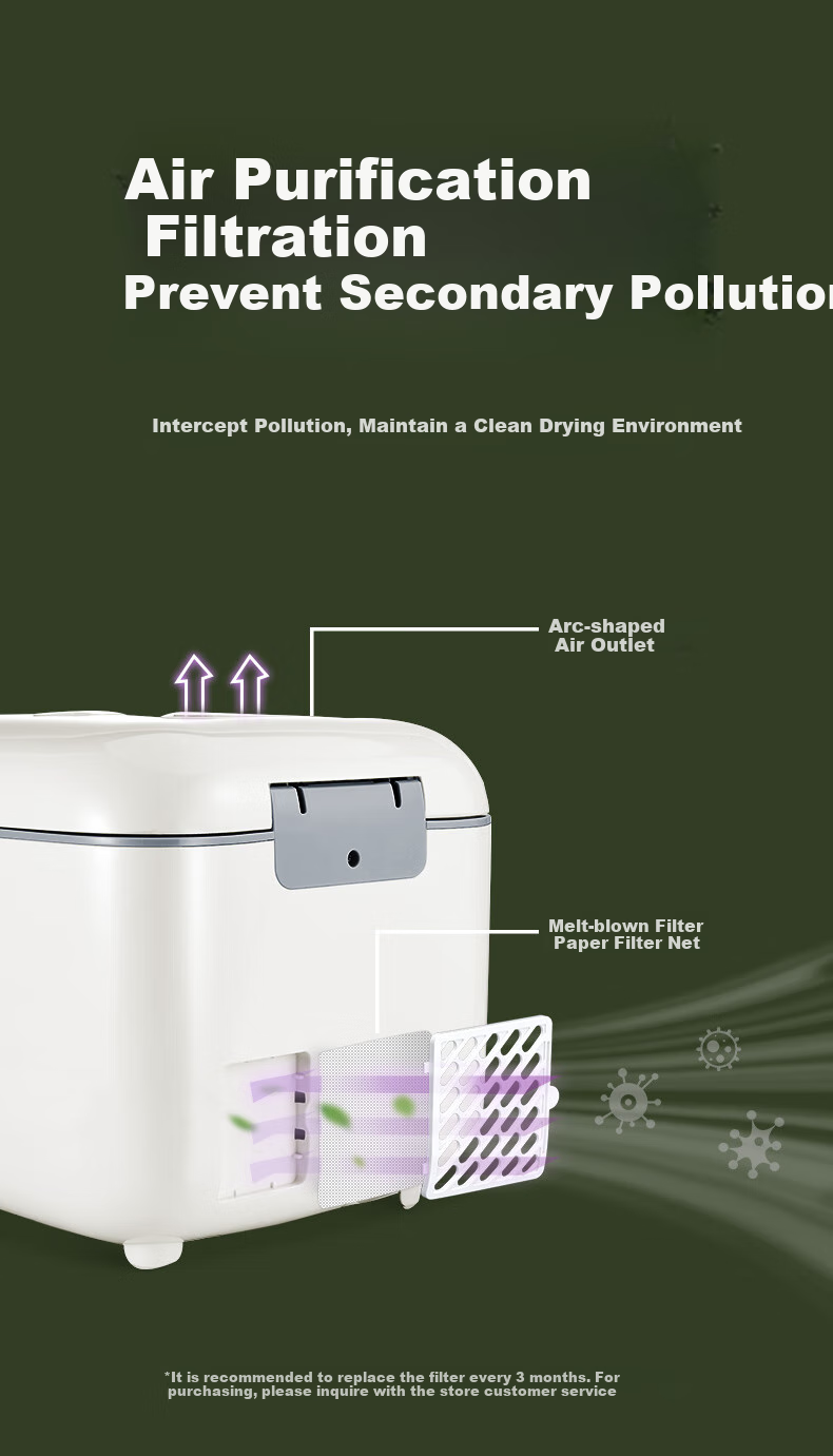 Haier Clothes Dryer UV Sterilizer for Baby Bottles, Bowls, Chopsticks, Toys, Underwear Disinfection Device 10L Single Lamp Rotary Knob Model U201 8