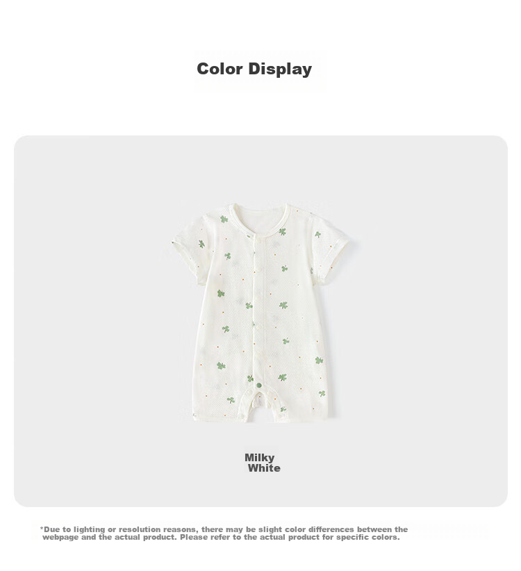 Babylove Baby Short-Sleeve Romper, Summer Pure Cotton Mesh Breathable Baby Clothes, Fresh Thin Onesie Summer Outfit 3