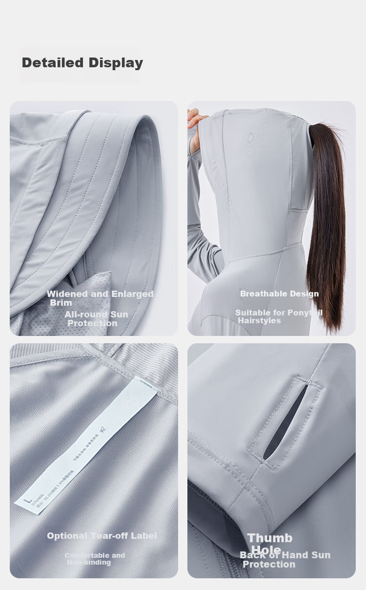 JD Original [High Elasticity Breathable] Women's Sun Protection Clothing, Skin-Friendly Ice Silk New Style UV-Resistant Straight-Leg Pants, Gray S 13