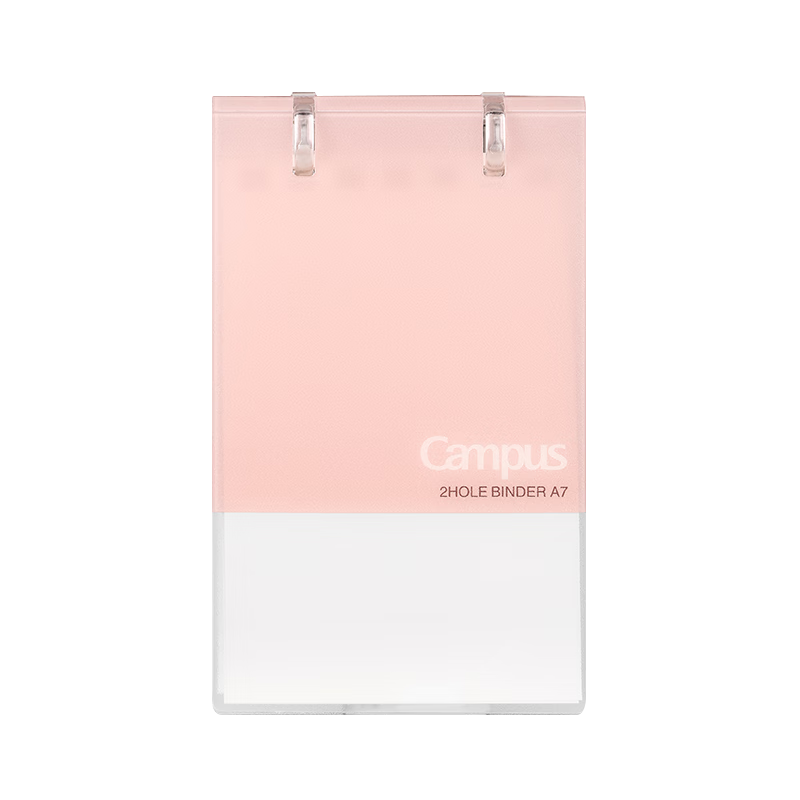 KOKUYO A7, 20 Sheets/blank Inner Pages, Single Book, Campus Series A7mini Two-Hole Loose-Leaf Notebook, Pink WCN-CBN525LP