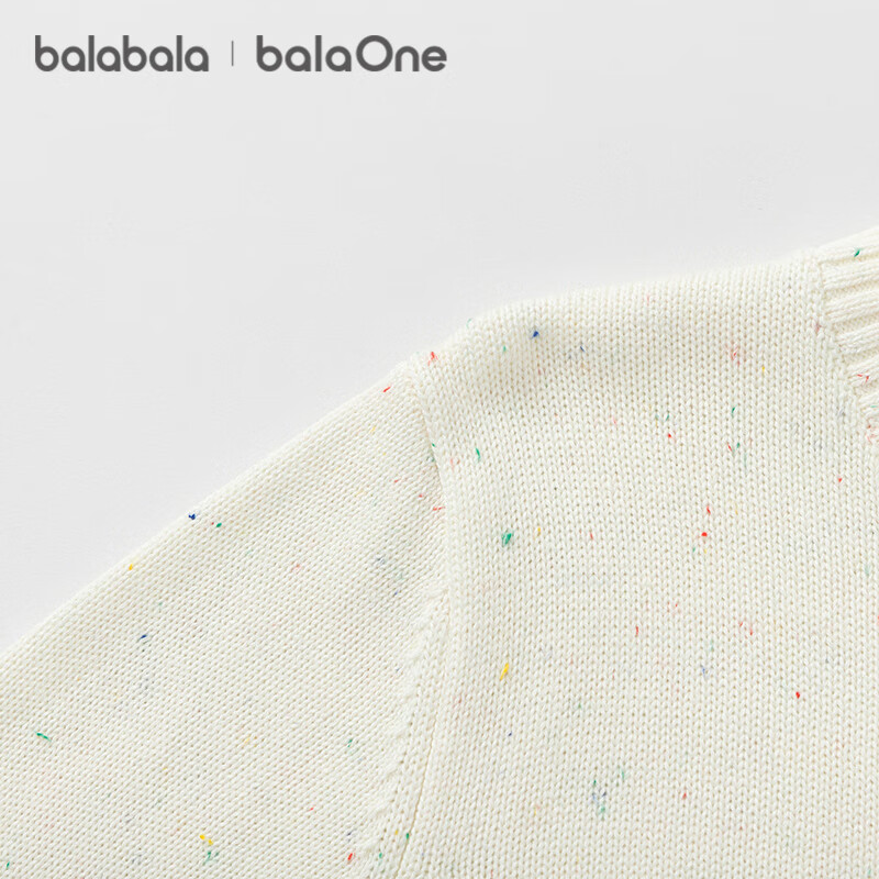 BALABALA balaOne Kids Knit Cardigan Girls 2025 Spring Autumn Sweet Sweater Stylish 208325103004
