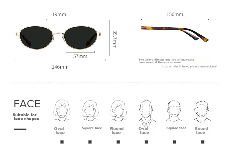 QINA Retro Hong Kong Style Sunglasses for Women, Elegant Sunglasses QN7031A60 8