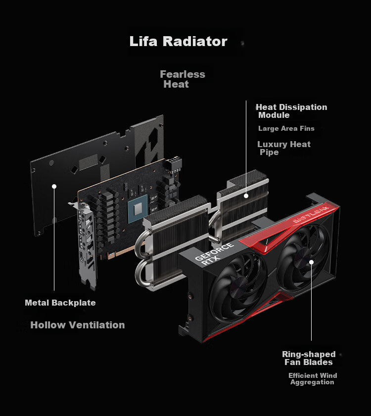 Colorful Battle Axe GeForce RTX 5060 Ti DUO 16GB GDDR7 DLSS 4 Gaming Light Trail Design Graphics Card for PC 5