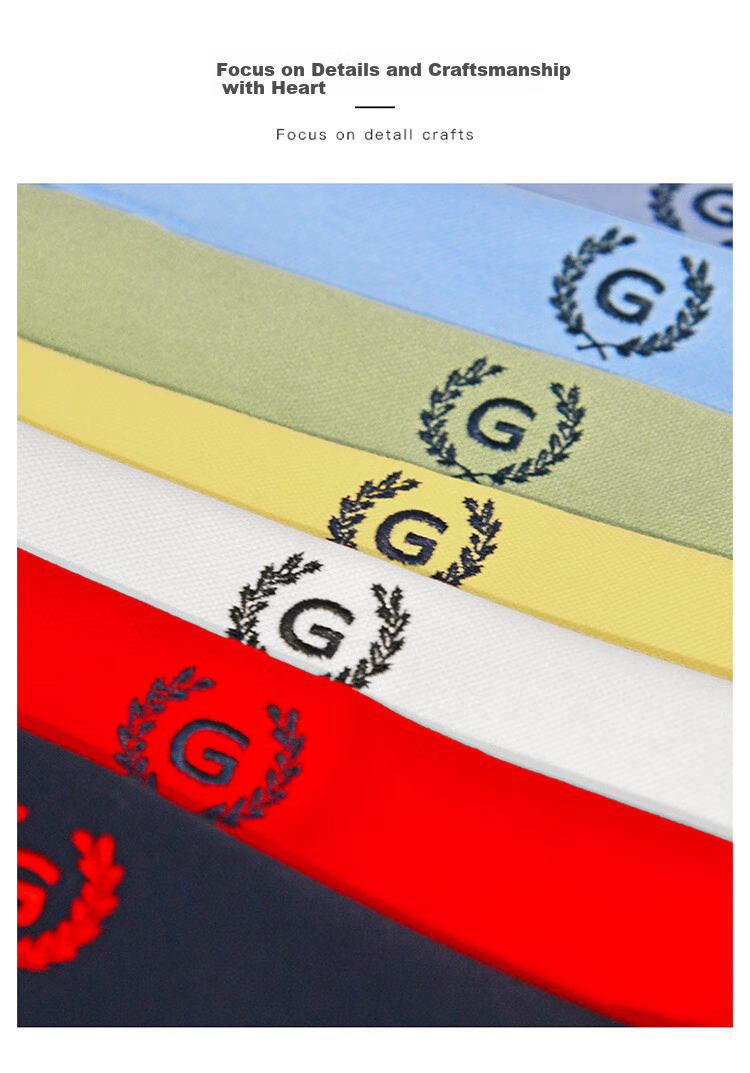 Goldlion Men's POLO Shirt, Summer Simple Casual Skin-Friendly Long-Staple Cotton T-Shirt TSF0349-LA118, Sky Blue, M 5
