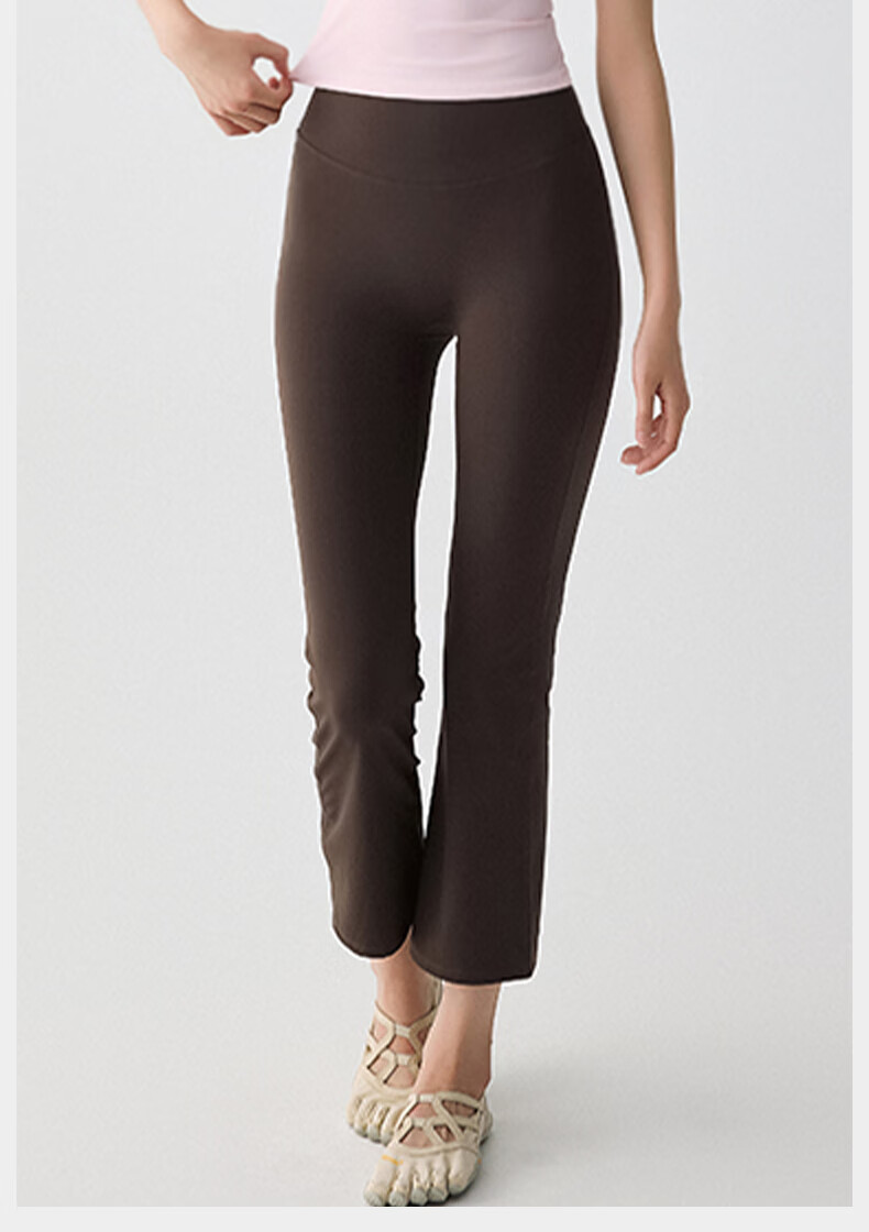 XUEXIMAN New Flared High-Waist Butt-Lifting Yoga Pants for Women Pilates Fitness Flared Ankle-Length Trousers 7