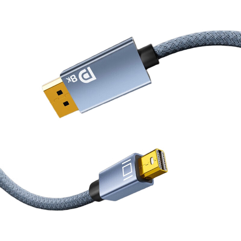 Кабель-переходник ULT-unite Mini DisplayPort на DisplayPort 1.4, 8K 60Hz, 2 метра, черный