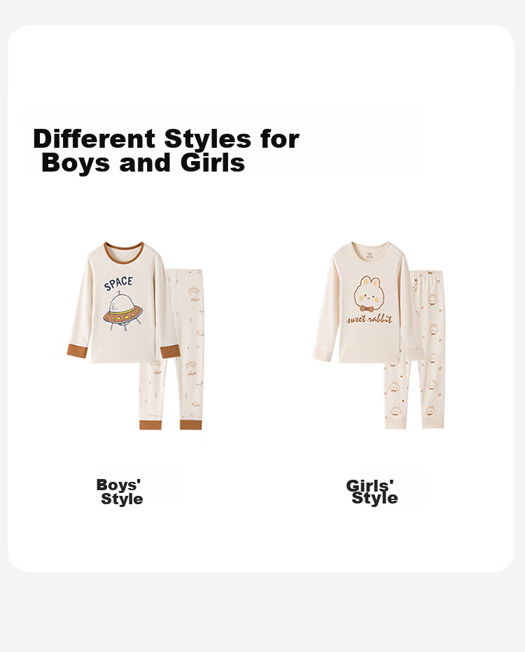 Dingguagua Children's Autumn Underwear Set, Boys' Pure Cotton Base Layer, Thin Style for Older Children, Cotton Sweater, Colorful Cotton, 6120, Size 120 15