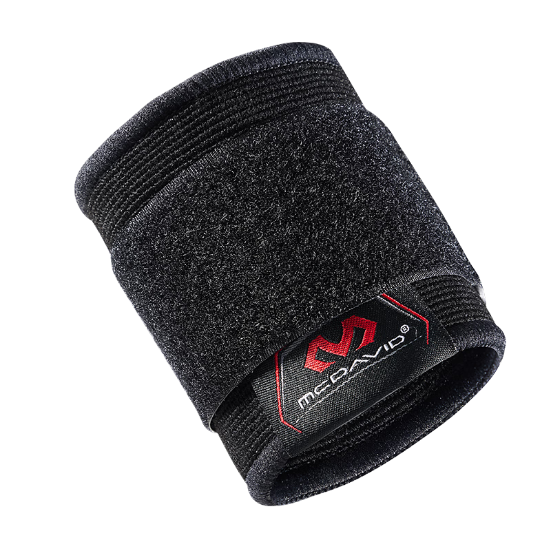 McDavid Tennis, Volleyball, Badminton Fitness Wrist Support Breathable Compression Band for Men And Women 513 Black L/XL