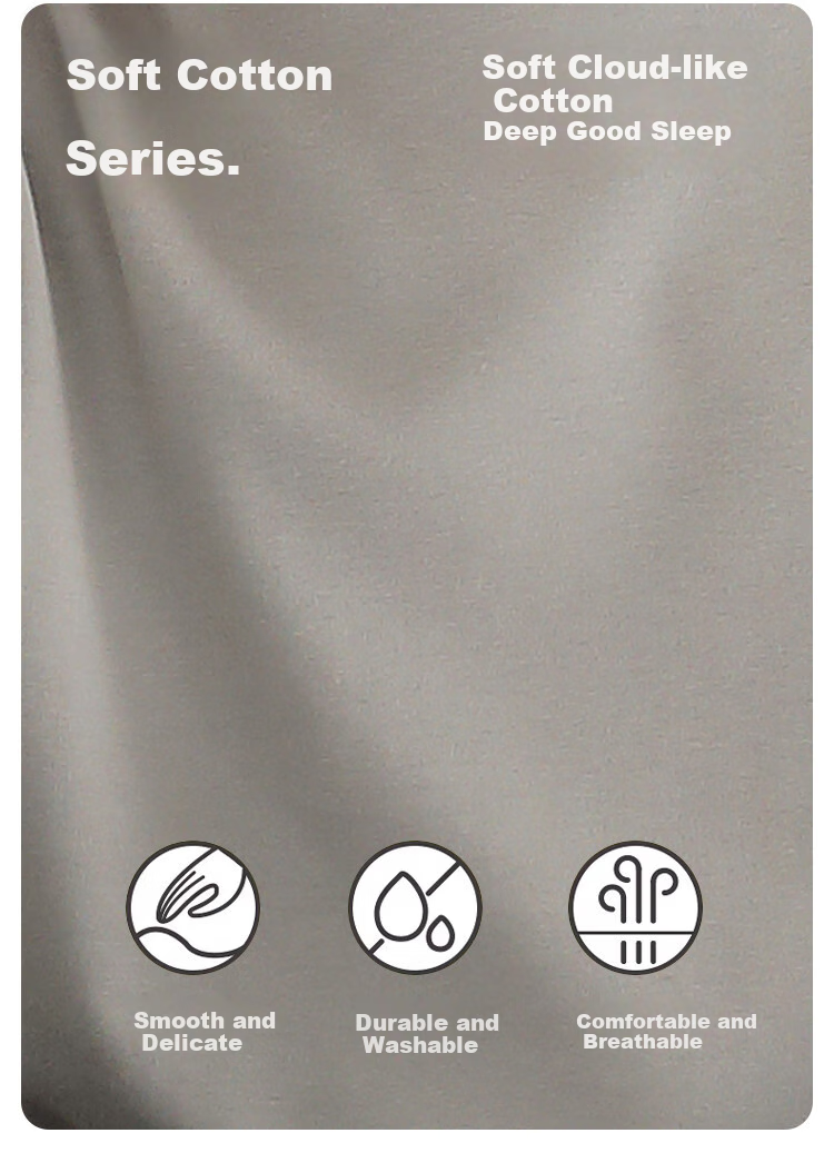 LangSha [100% Cotton] Men's Pajamas, Spring And Summer Simple Loose Comfortable Round Neck Pullover Loungewear Set, Suitable for Outdoor Wear 4