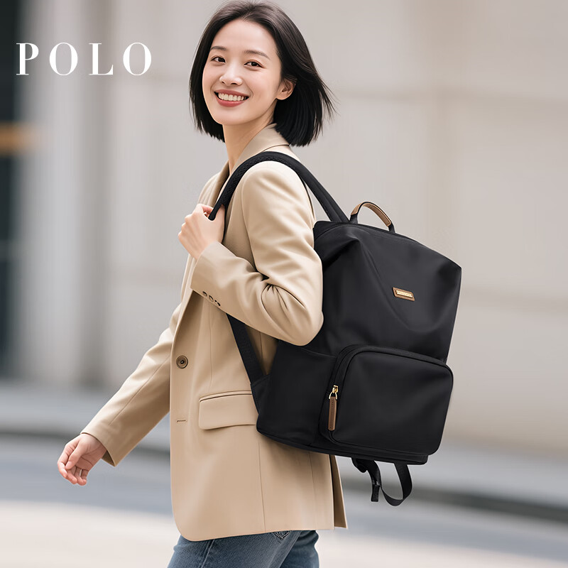 Женский рюкзак POLO, вместительный, для ноутбука 14 дюймов, студенческая школьная сумка, универсальная сумка для поездок на работу, подарок девушке на день рождения