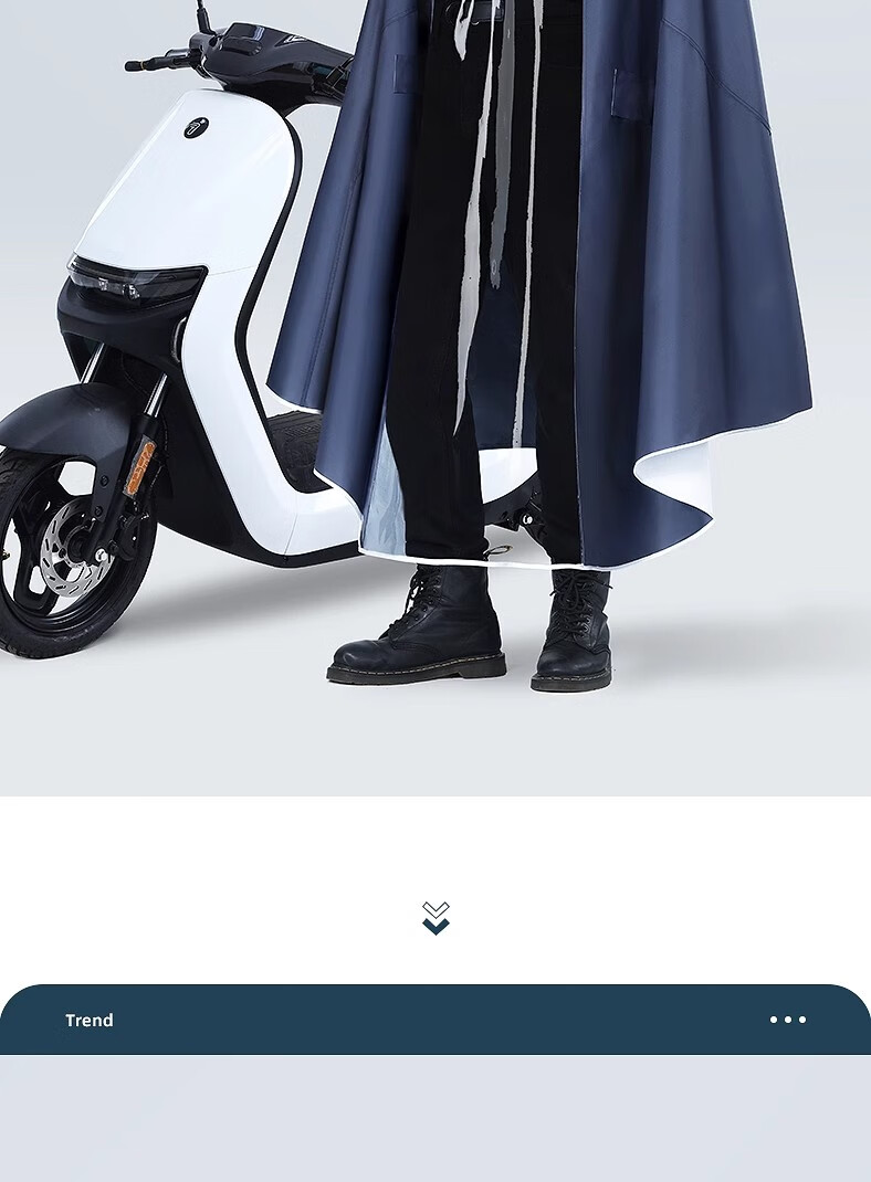 Beimei Electric Scooter Raincoat, Full-Body Protection against Heavy Rain, Extra Large And Thick, Single-Person Riding Specific, Men's Motorcycle Rain Poncho 4