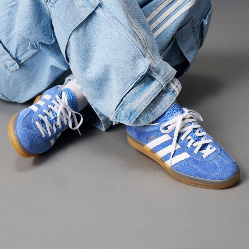 Adidas Originals Gazelle Indoor W Low-Top Casual Shoes HQ8717 Blue Size 42.5 Women 9