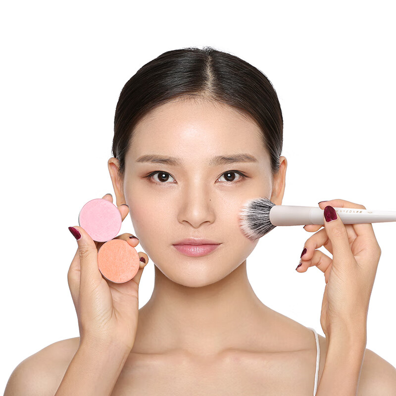 Rownyeon YM229 Blush Brush, One Piece, Small Size, Soft Bristles, Animal Hair Powder Makeup Brush, Wool