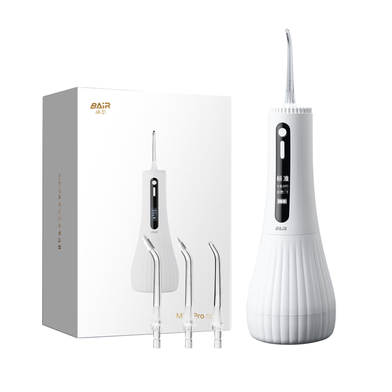 BAIR Professional Intelligent Sterilizing Oral Irrigator with Water Quality And Temperature Detection, Electric Water Flosser, Dental Cleaning Device, Orthodontic Special M11pro