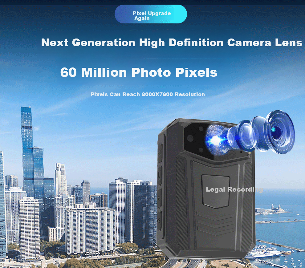 Falu Law Enforcement Body Camera, 4K High-Definition Night Vision, Chest-Mounted Work Recorder, Portable Recording Device DSJ-F6 9