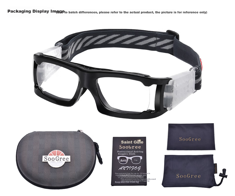 SooGree Sports Glasses for Nearsightedness, Soccer Goggles, Basketball Glasses, Anti-Fog Competition Glasses Frame, Prescription Available 13