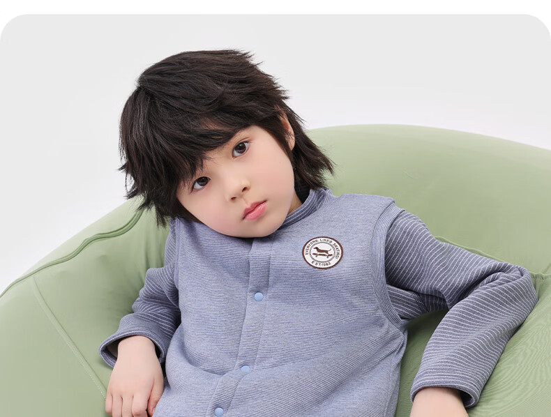 NUBIWU Kids' Warm Vest Autumn and Winter Big Kids' Inner Wear Cotton-Padded Vest Girls' Thickened School Uniform Artifact Boys' Shoulder Pads 23