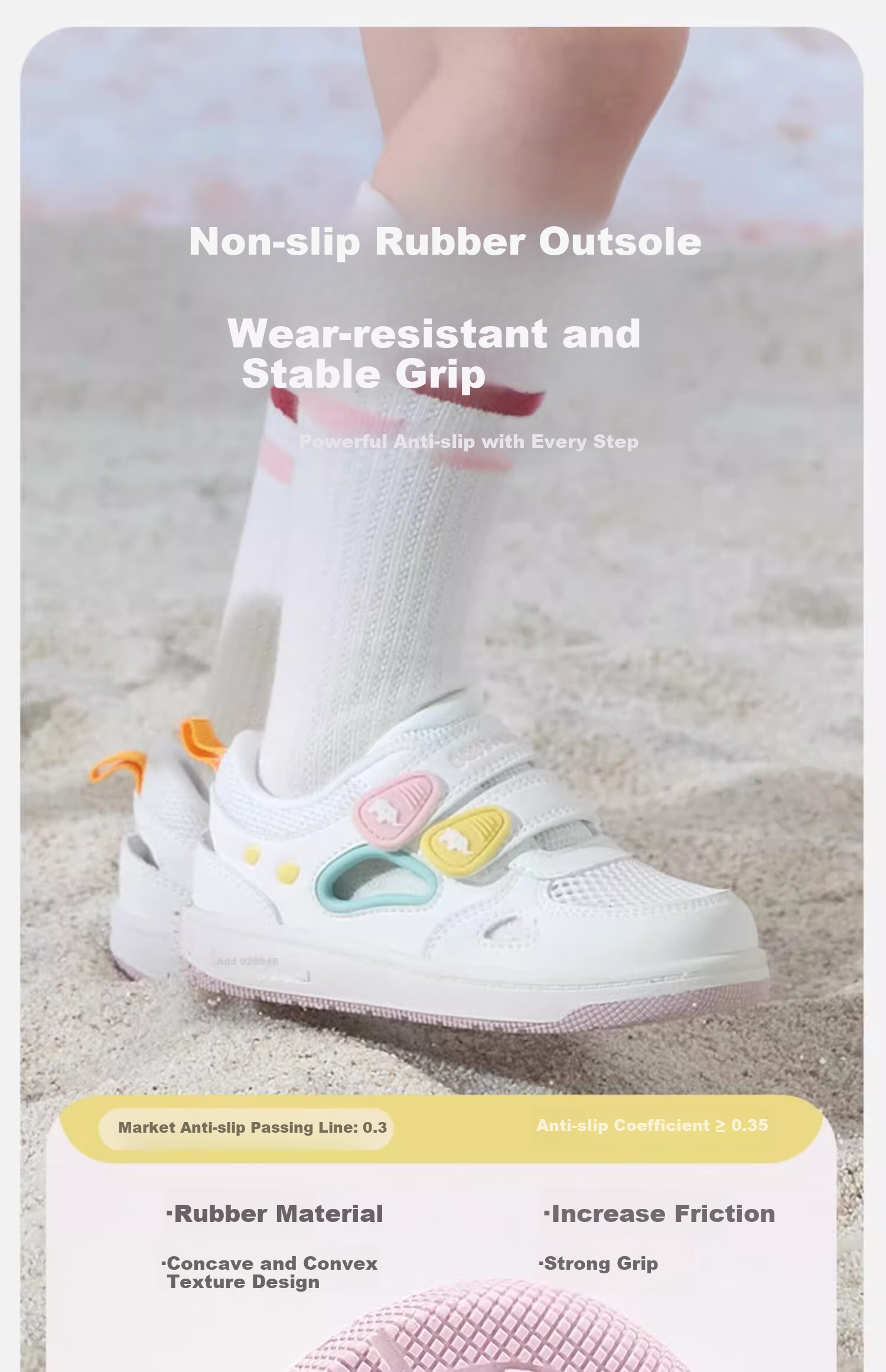 DAVE & BELLA Girls' Mesh Sandals, Boys' Breathable Shoes, Summer Children's Non-Slip Walking Shoes 4