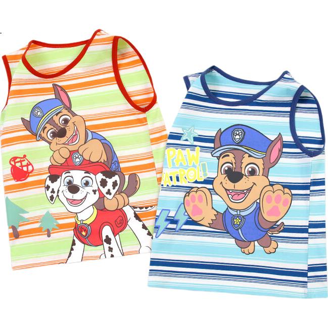 PAW PATROL Children's Vest, Boys' Class A Cartoon Undershirt, Summer Breathable Baby Sleeveless T-Shirt, PA1916P2, Size 110
