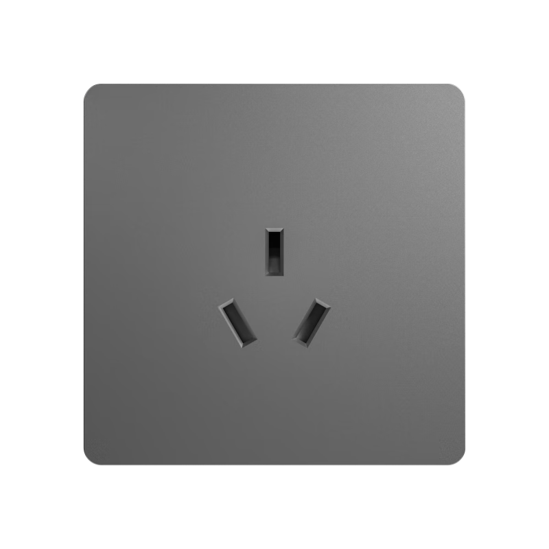 Linptech E2 Pro Compatible Switch Socket 16A High Power Three-Prong Socket 86 Type Flush Wall Socket Gray