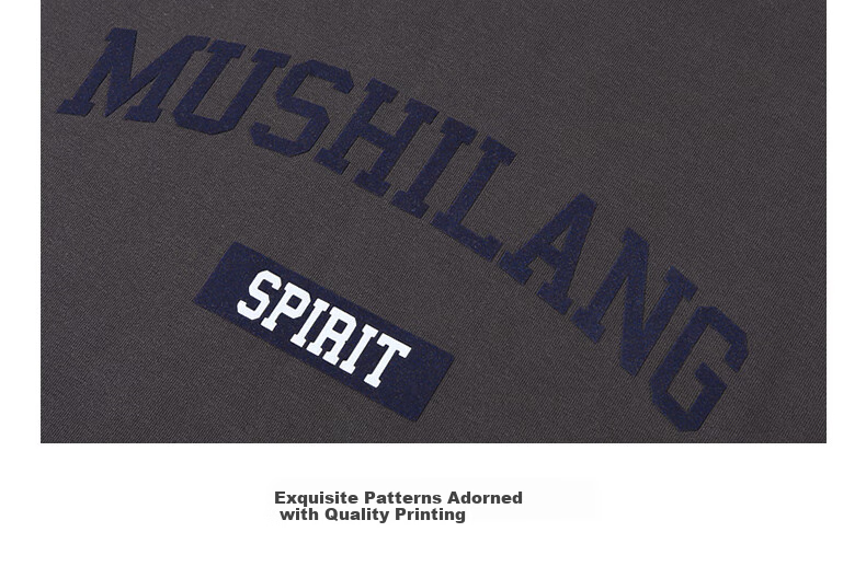 MUSHILANG [Cotton] Sweatshirt, Men's Long-Sleeve Round Neck, Autumn And Winter, Middle-Aged And Young, Base Layer, Fashionable Casual Trendy T-Shirt, Men's Clothing 8