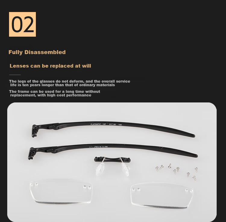 NANNINI Italian High-End Imported Folding Reading Glasses FM, Master-Level Manufacturing Ultra-Thin One-Handed Folding Reading Glasses 10