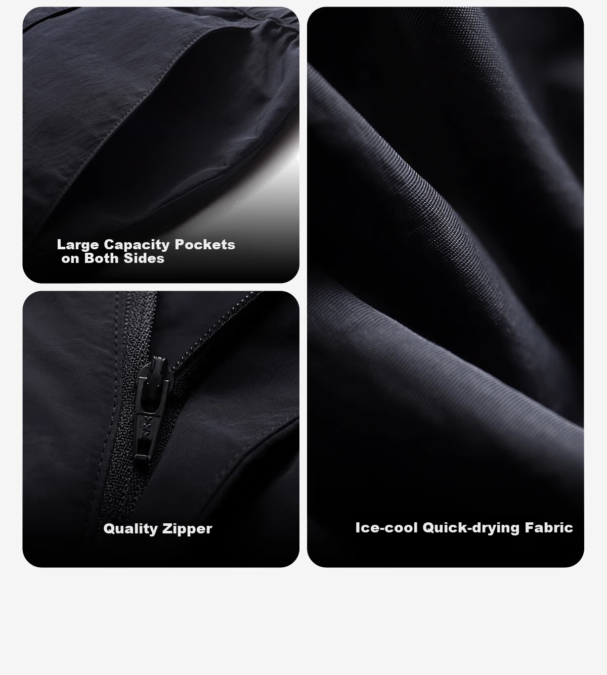 CAMEL Wang Junkai's Style Outdoor Quick-Dry Ice-Cool Casual Pants for Men, Spring Loose Breathable Straight-Leg Casual Hiking Trousers 18