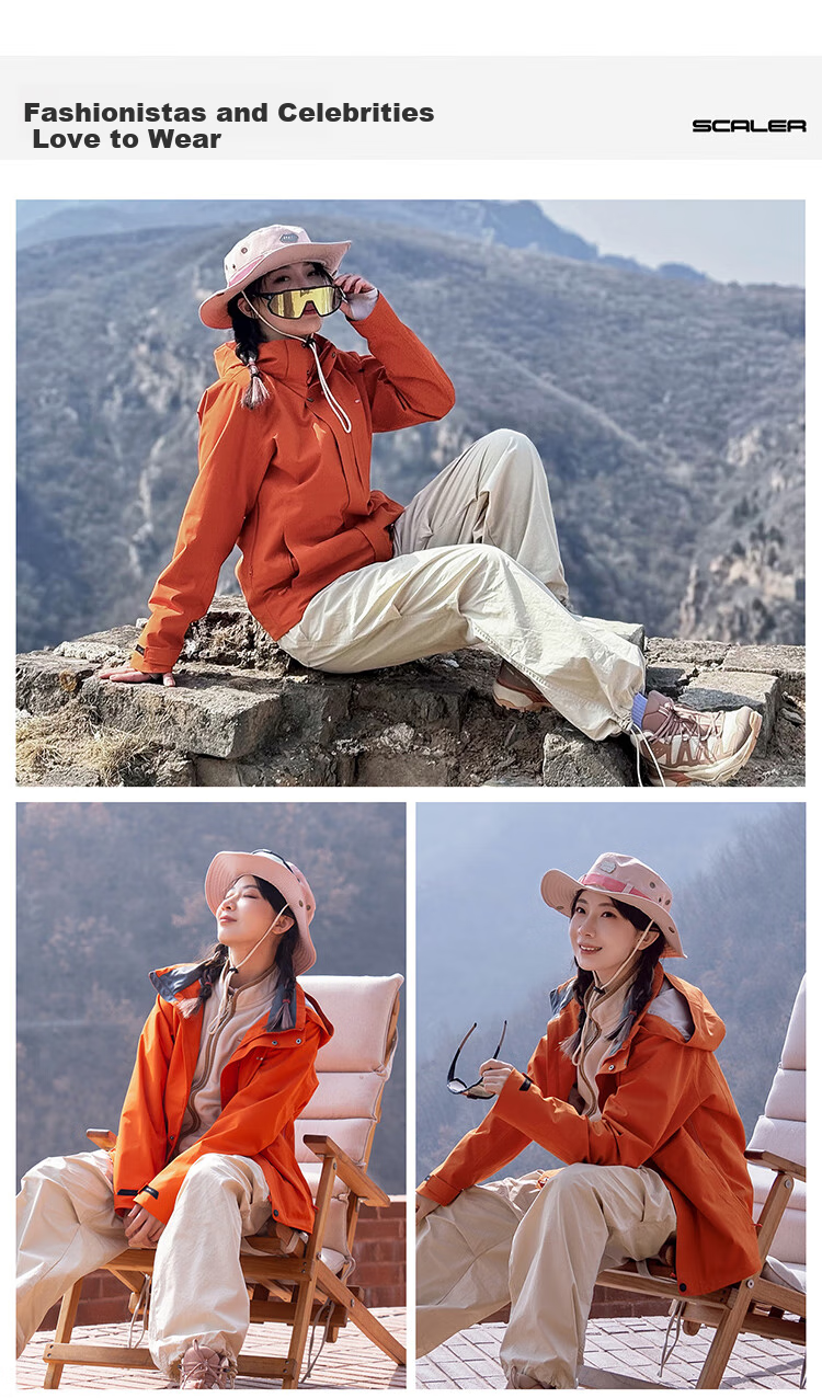 SCALER [Lingfeng] Men's Spring And Summer New Outdoor Breathable Wear-Resistant Mountaineering Hiking Jacket for Women S593 21