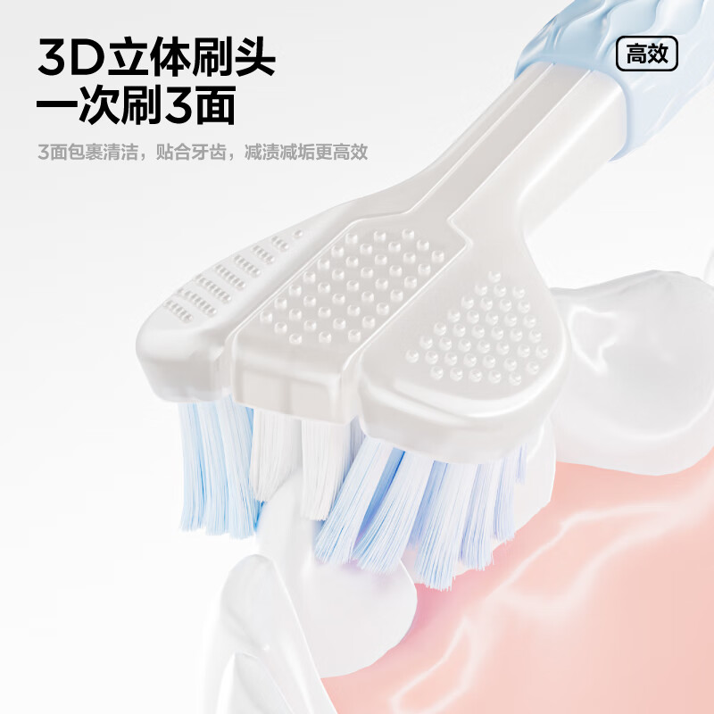 Canban Three-Sided Adult Soft Bristle U-Shaped Toothbrush for Cleaning Teeth, All-Around Coverage without Blind Spots for Men And Wome