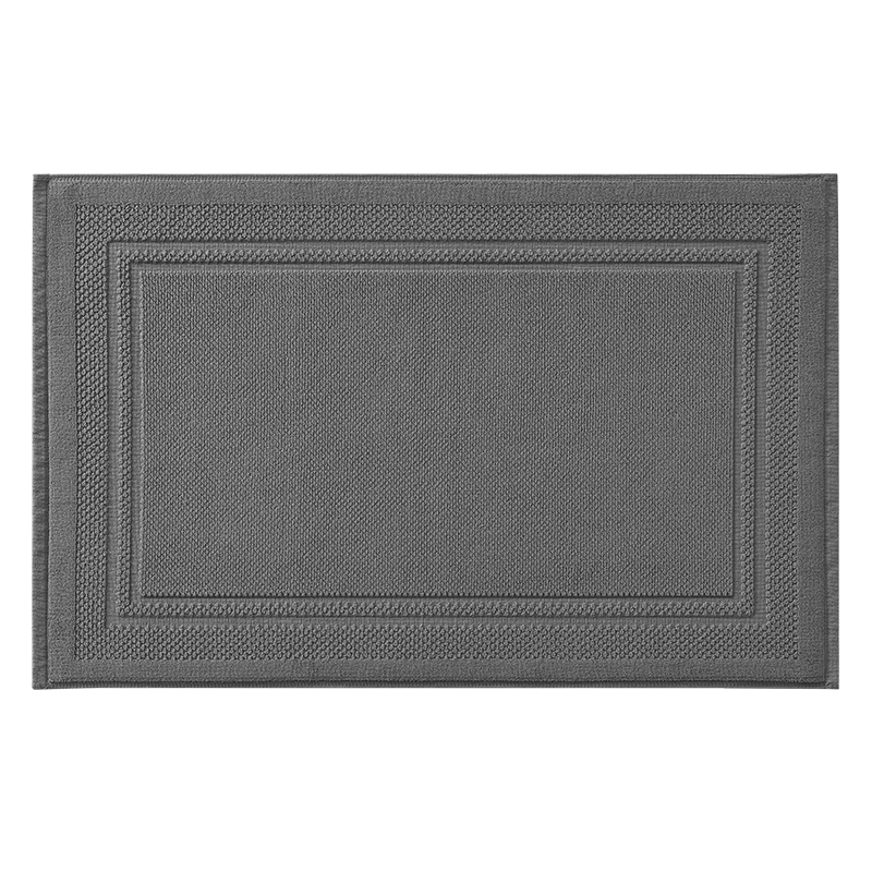 Baineng Pure Cotton Hotel Bathroom Door Absorbent Floor Mat Toilet Mat Washroom Foot Mat 50x80cm
