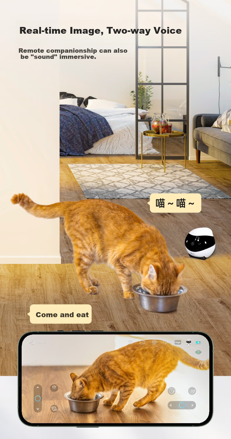 Enabot EBO SE Whole-House Mobile Surveillance Camera, EBO Intelligent Remote Elderly Child AI Companion Pet Monitoring Robot 17