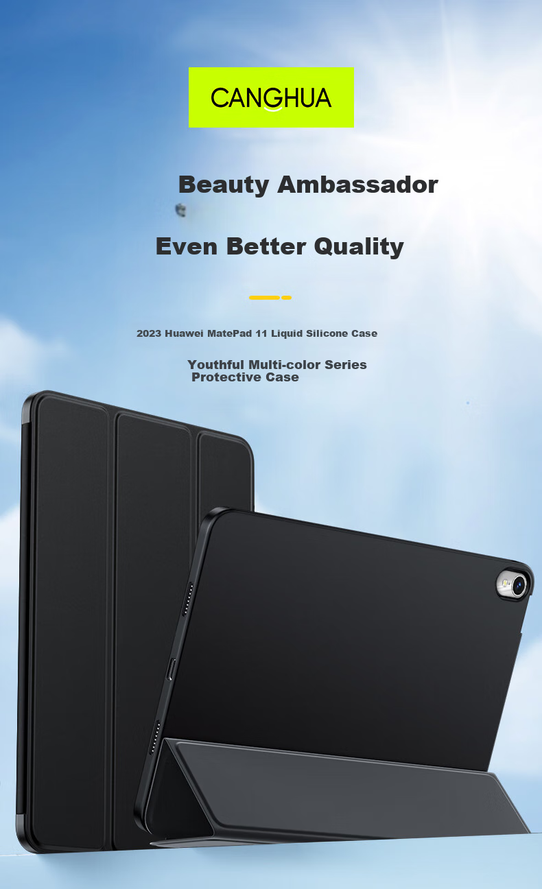 CangHua Compatible with Huawei MatePad 11 Protective Case 2023 Model, Huawei Tablet MatePad 11 Inch Protective Cover, Tablet Computer Ultra-Thin Full Protection Shockproof Smart Sleep Case 2
