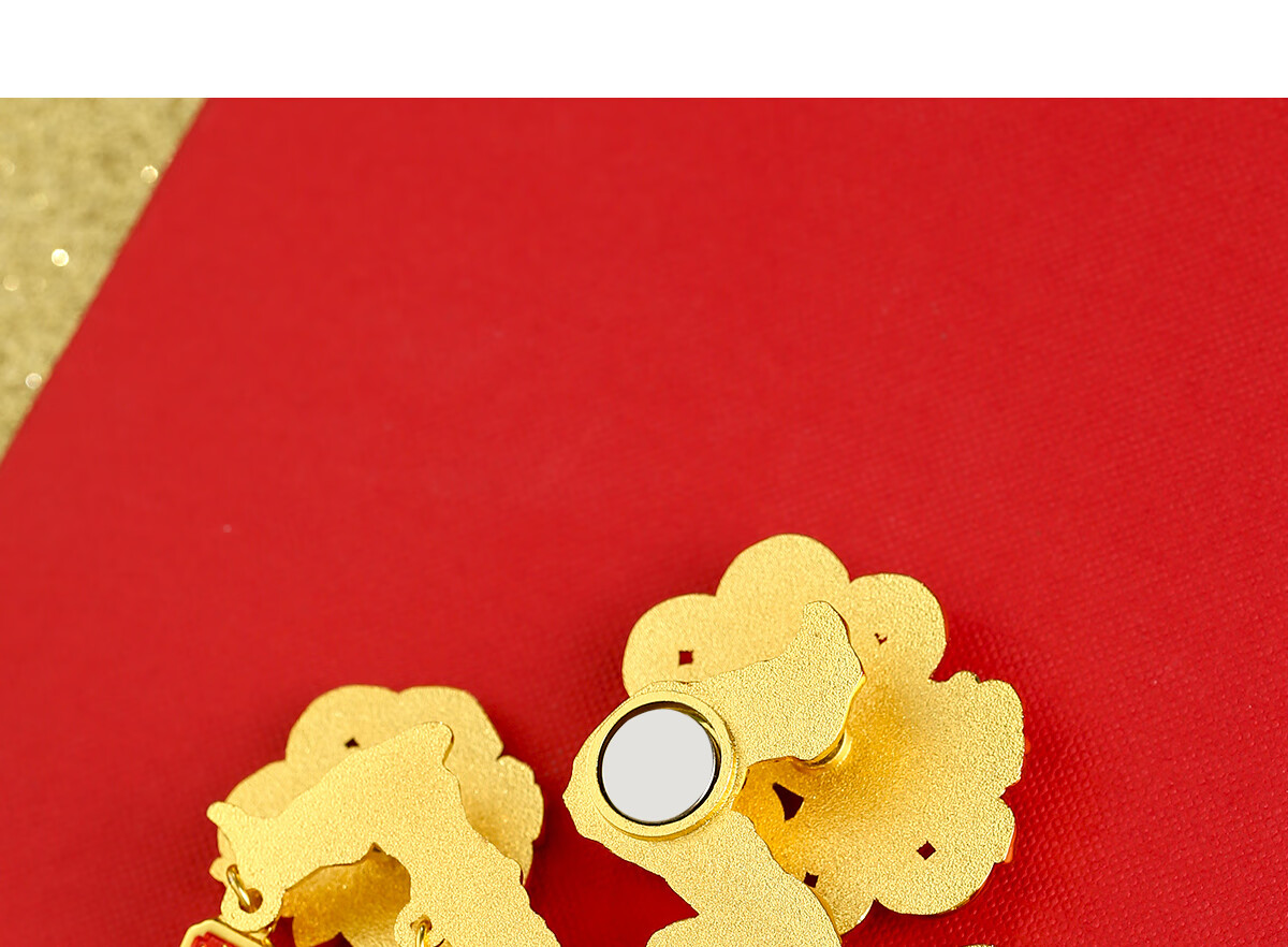 Gongli Gongwai Money Tree Metal Refrigerator Magnet Beijing Palace Museum Cultural Creative Xi'an Nanjing Beijing Travel Souvenir Gift for Friends Classmates Birthday Teacher's Day Gift for Teachers 6