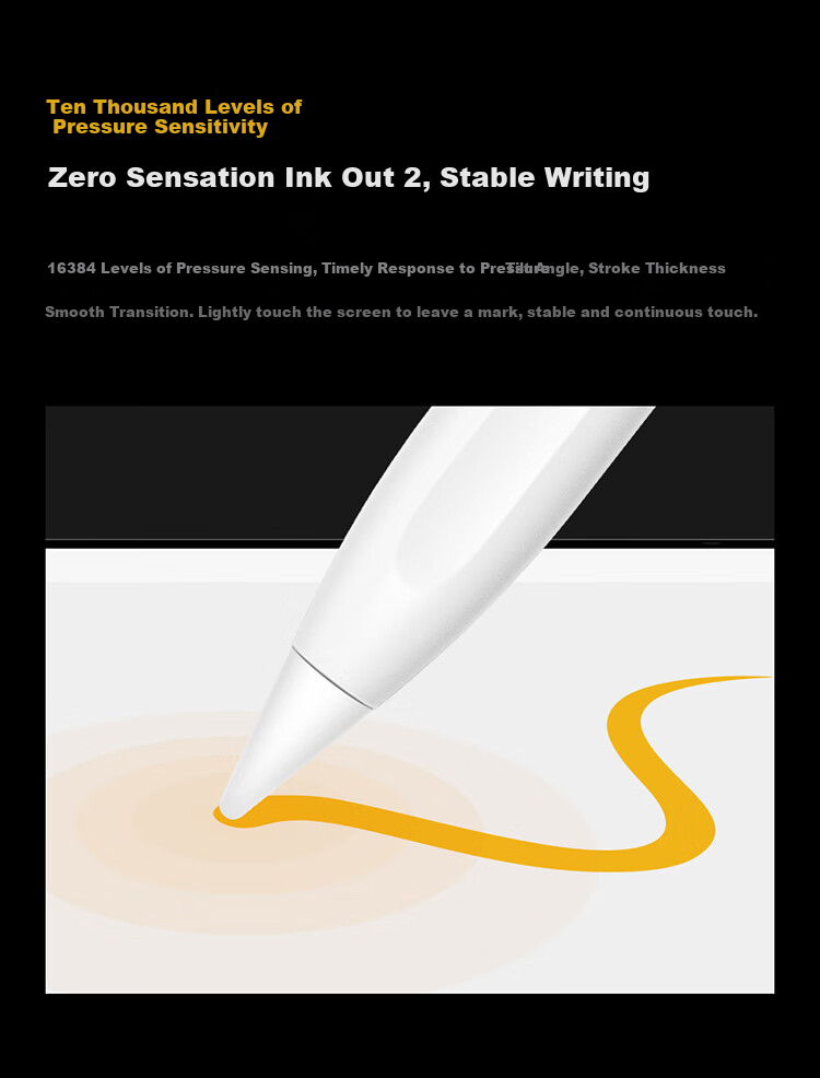 IQOO Pencil3 Pearl White Ultra-Low Latency 15+ Hours Battery Life Magnetic Wireless Charging [Compatible with IQOO Pad5 Series Tablets] 2