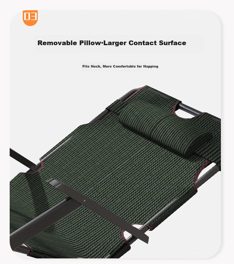 Jianyijiaju Folding Bed, Lounge Chair, Office Nap Chair, Single Accompanying Care Bed, Camp Bed 5