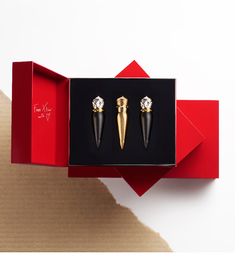 【路铂廷口红】cl路铂廷[高定刻字] 萝卜丁女王权杖口红限定礼盒 光耀