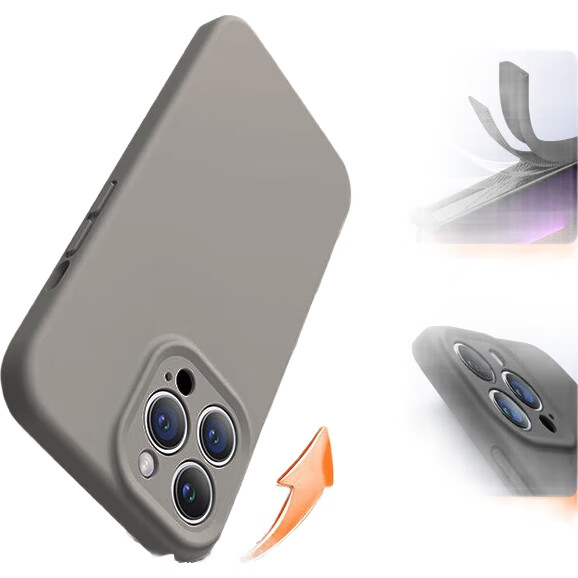 Чехол NEYAA для iPhone 13 Pro, силиконовый, ультратонкий, противоударный, с полной защитой объектива, темно-серый